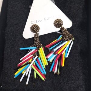 DEEPA Gurnani multi color  Rain earrings‎